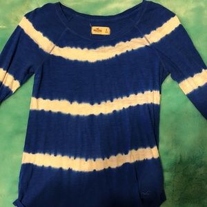 Striped quarter sleeve shirt